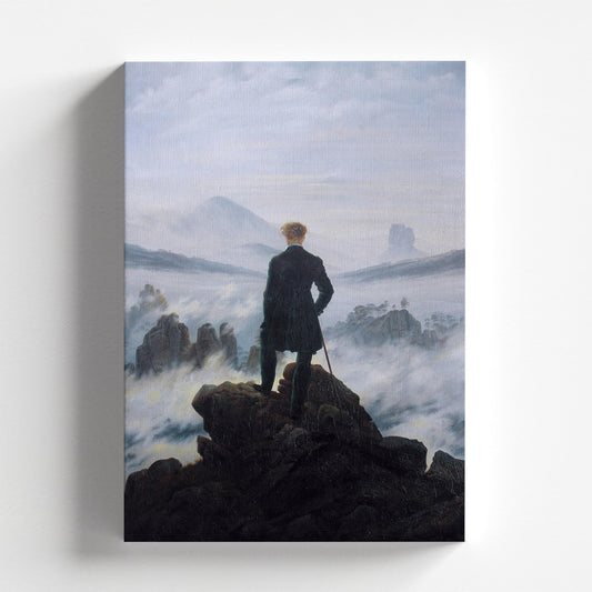 Wanderer Above the Sea of Fog by Caspar David Friedrich 1818 | Romanticism Art Print (B4081)