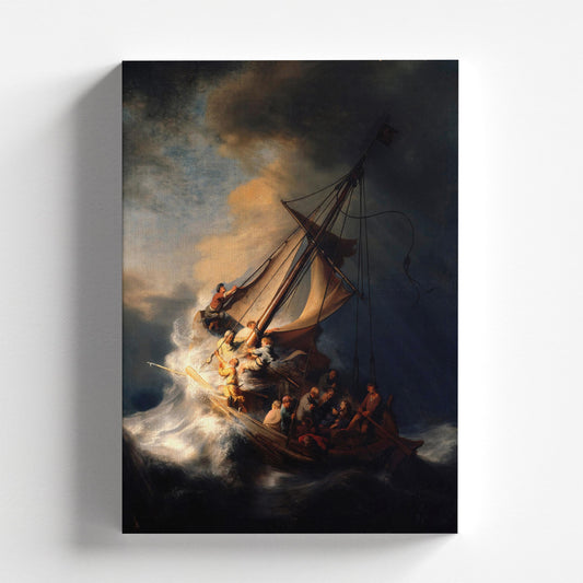 The Storm on the Sea of Galilee (Christ in the Storm) by Rembrandt 1633 | Baroque Art Print (B4197)