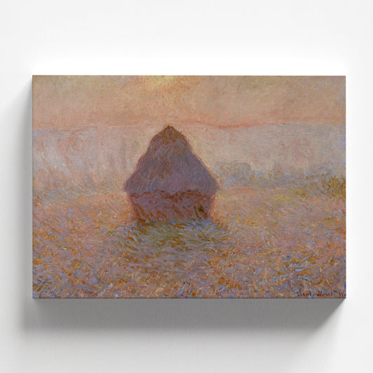 Wheatstack (Sun in the Mist) by Claude Monet 1891 | Impressionism Art Print (B4139)