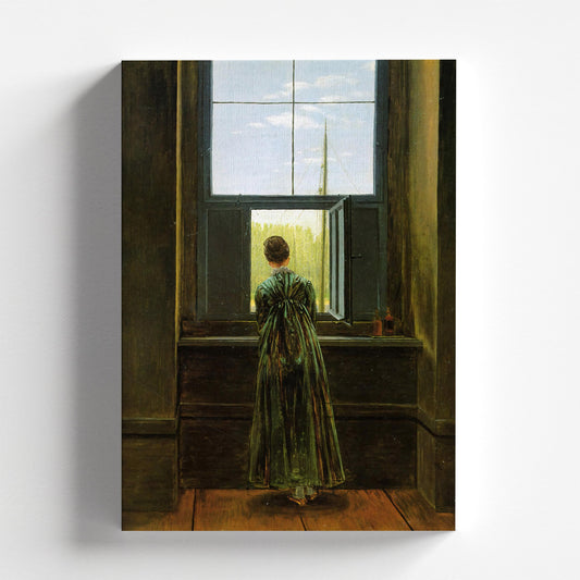 Woman at a Window by Caspar David Friedrich 1822 | Romanticism Art Print (B3978)