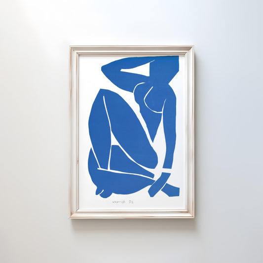 Blue Nude IX (Nu Bleu IX) by Henri Matisse 1954 | Fauvist Modern Art Print (B7993)