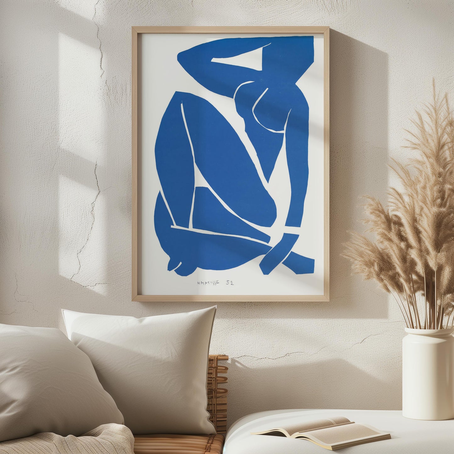 Blue Nude IX (Nu Bleu IX) by Henri Matisse 1954 | Fauvist Modern Art Print (B7993)