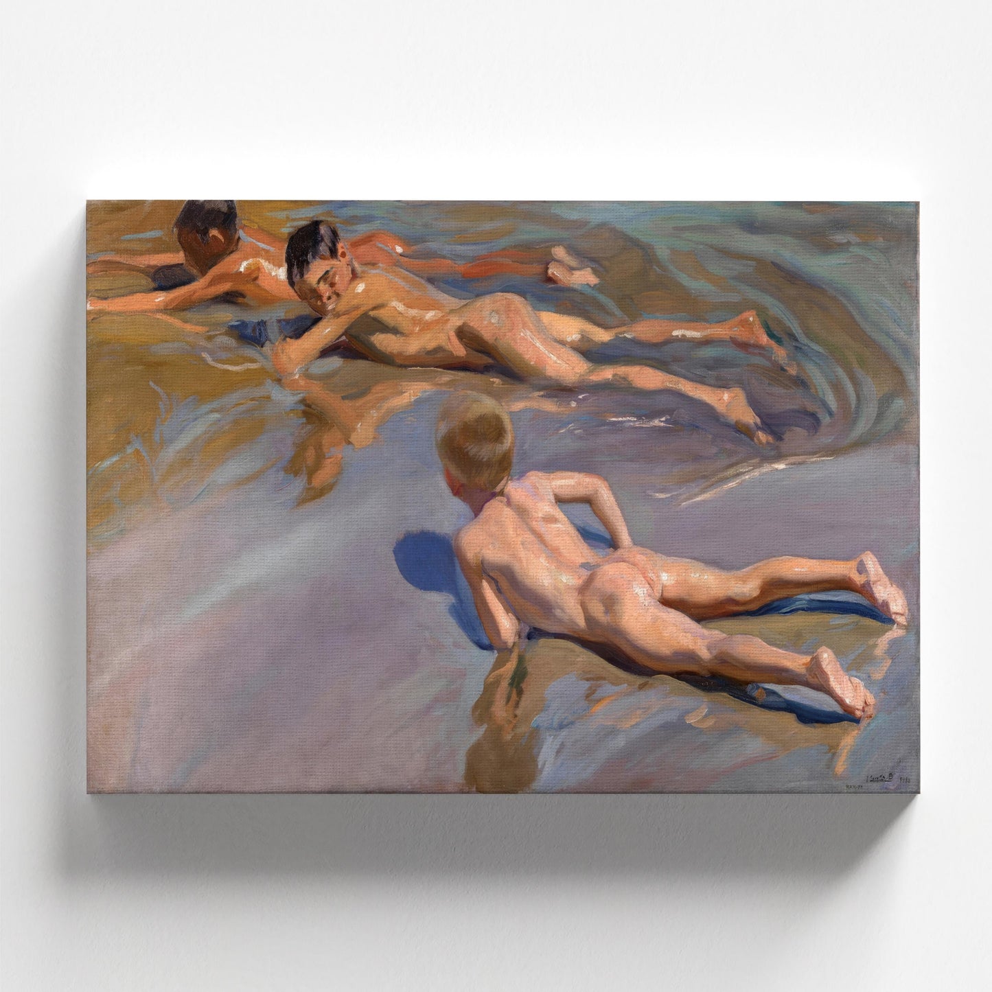 Boys on the Beach by Joaquín Sorolla 1910 | Impressionist Art Print (D0135)