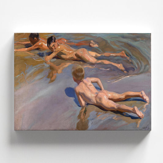 Boys on the Beach by Joaquín Sorolla 1910 | Impressionist Art Print (D0135)