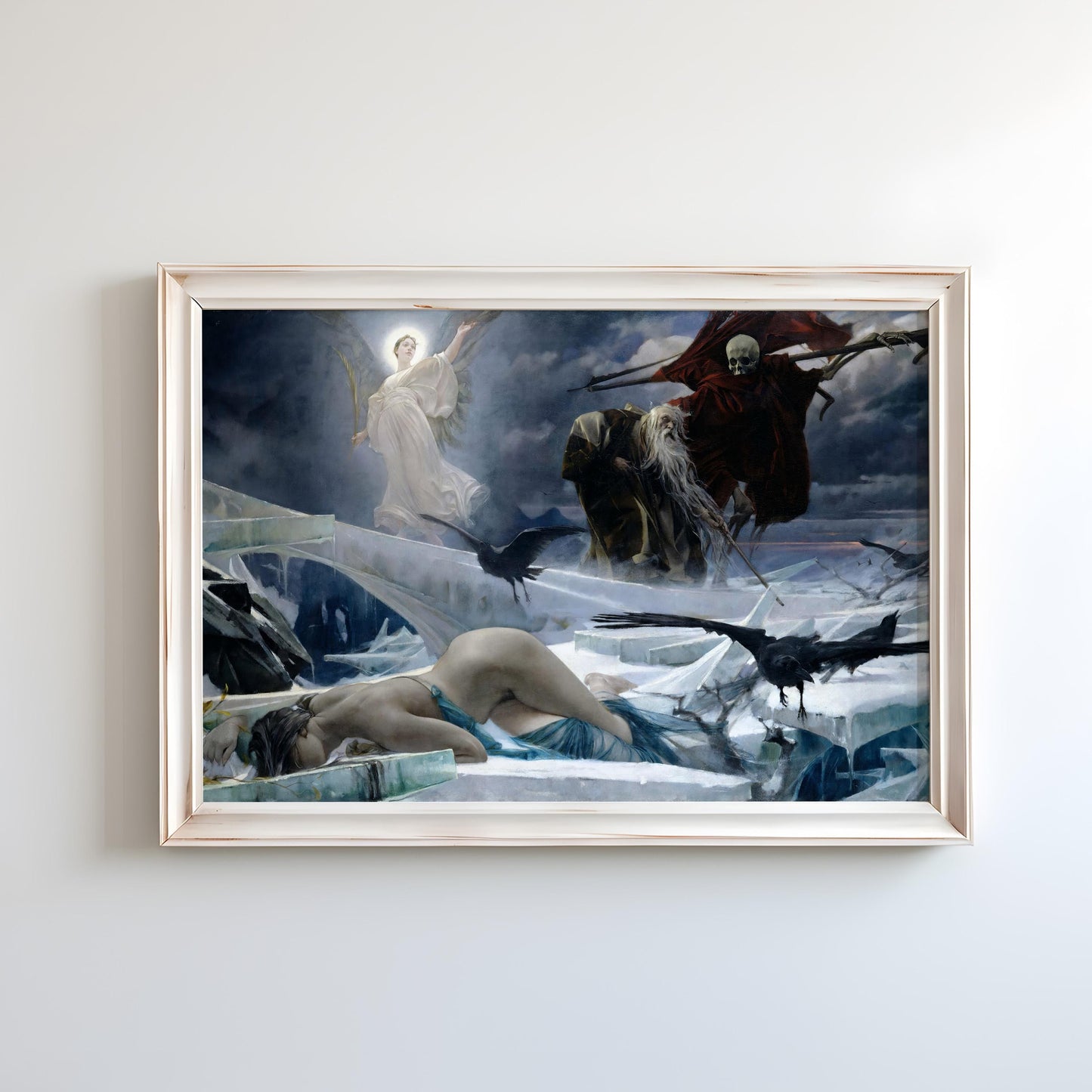 Ahasuerus at the End of the World by Adolf Hirémy-Hirschl (1888) | Symbolism, Historical Art (D0018)