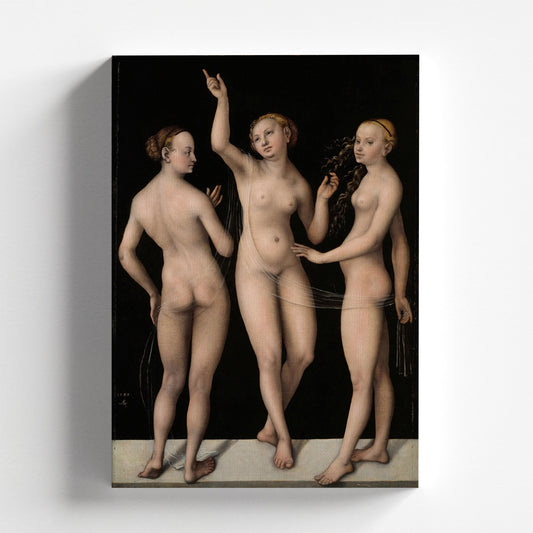 The Three Graces by Lucas Cranach the Elder 1535 | Renaissance Art Print (B4728)