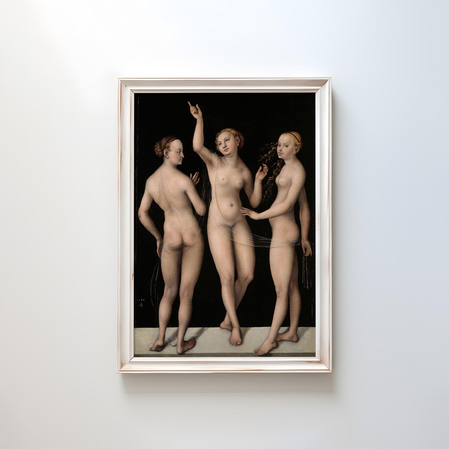 The Three Graces by Lucas Cranach the Elder 1535 | Renaissance Art Print (B4728)