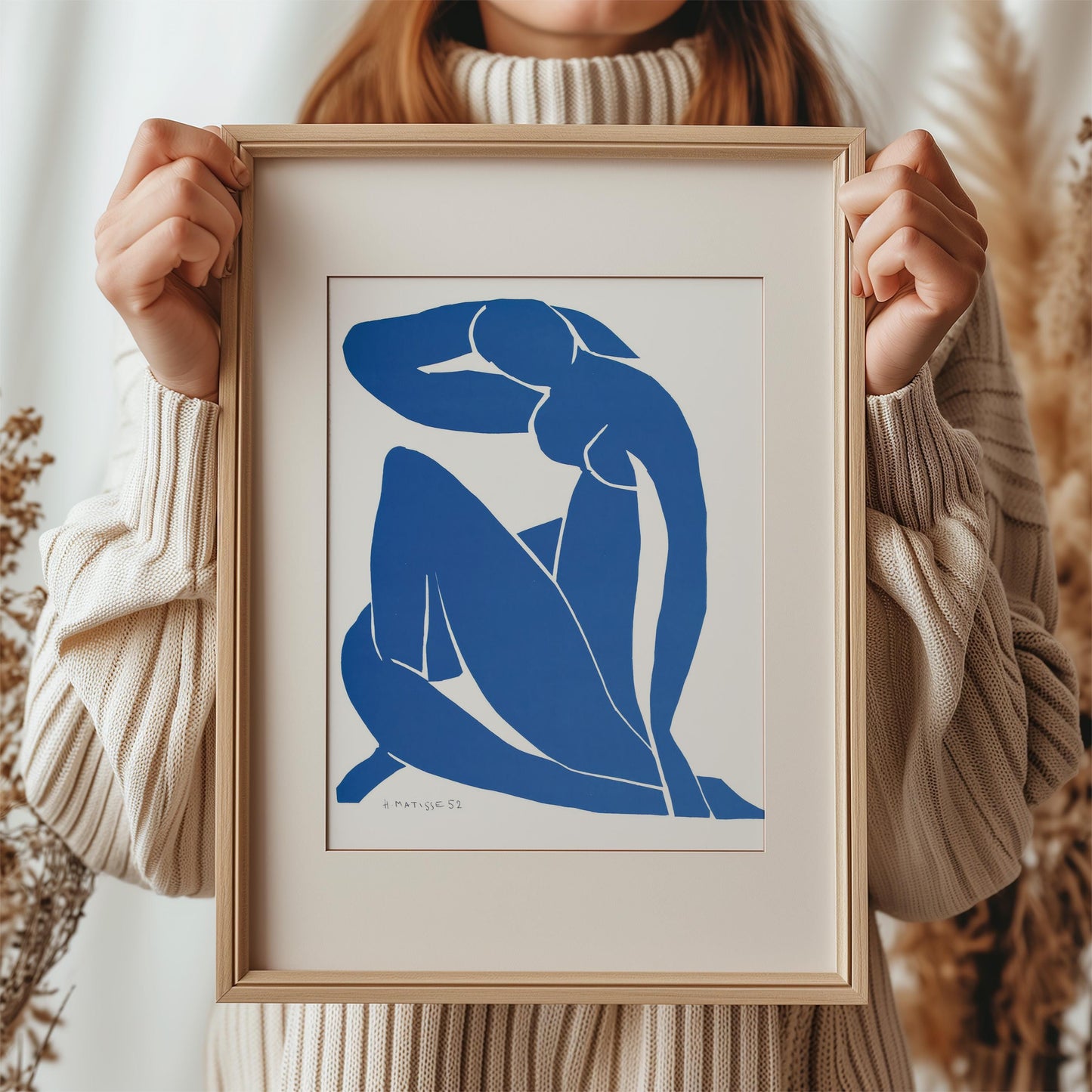 Blue Nude XII (Nu Bleu XII) by Henri Matisse 1954 | Fauvist Modern Art Print (B7995)