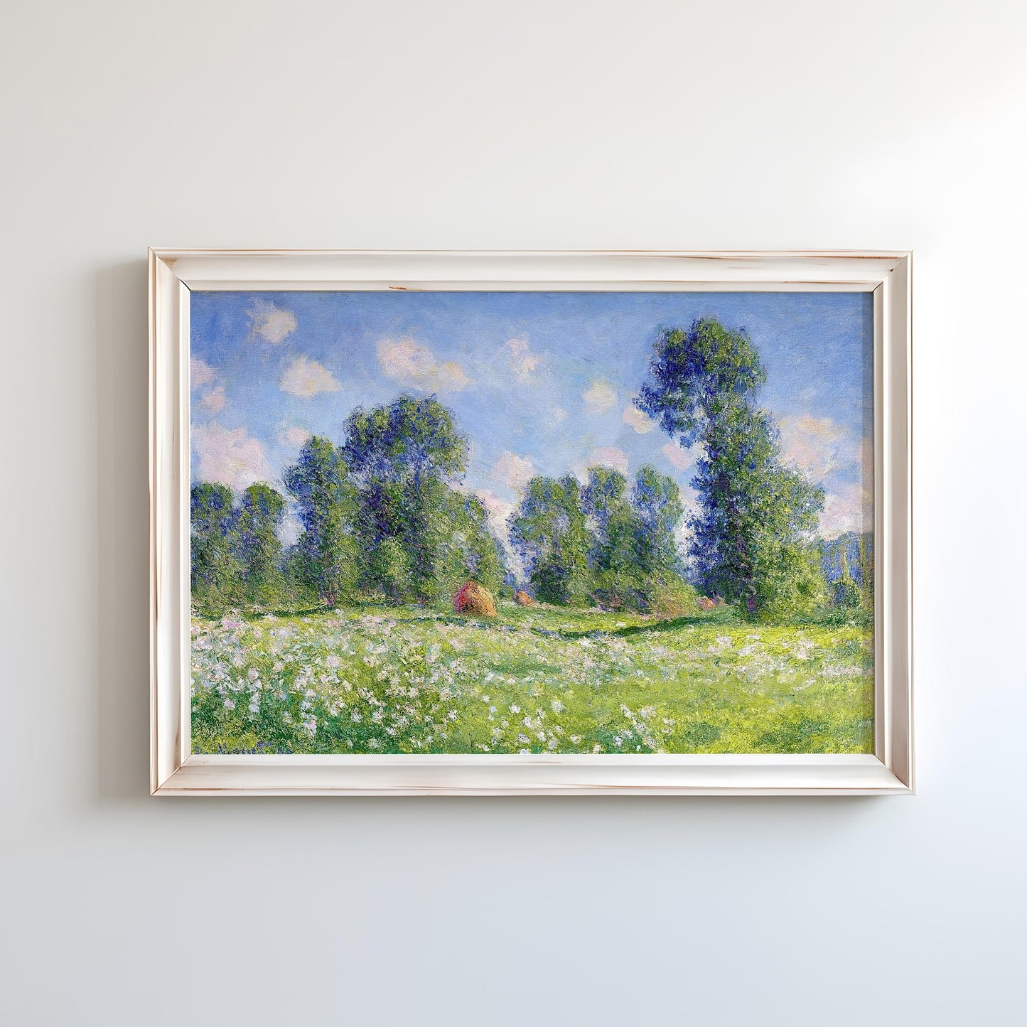 Effect of Spring, Giverny by Claude Monet 1890 | Impressionism Art Print (B4206)