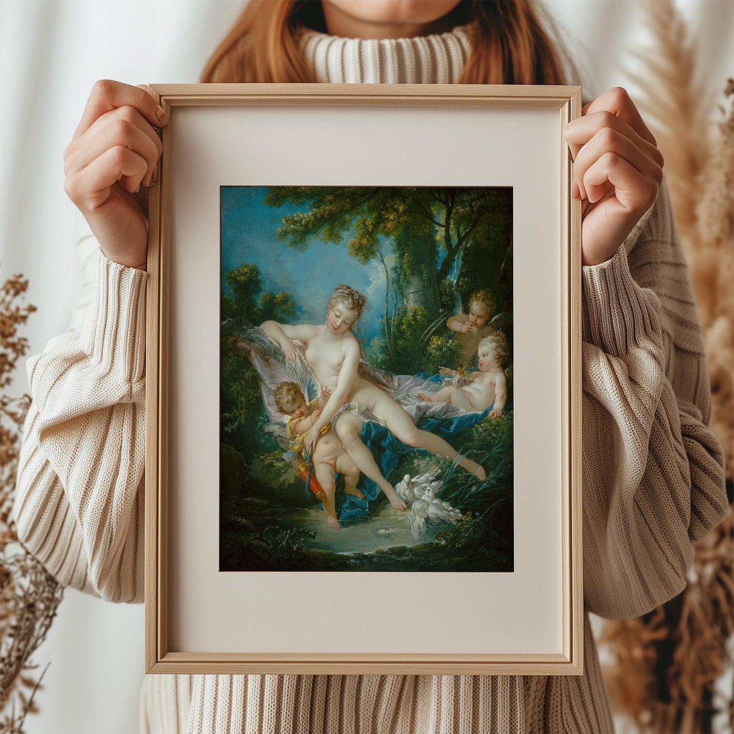 Venus Consoling Love by François Boucher 1751 | Rococo Art Print (B4158)