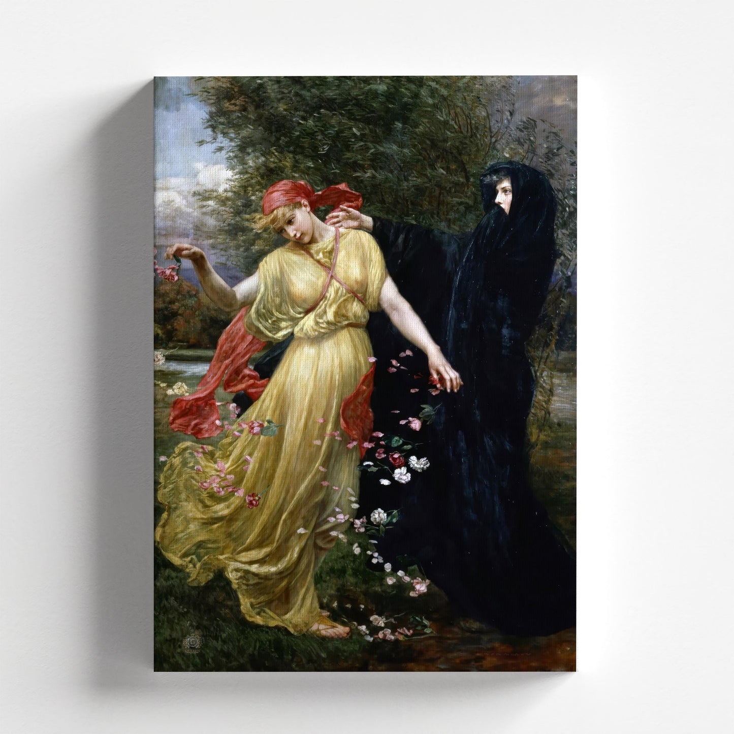 At the First Touch of Winter, Summer Fades Away by Valentine Cameron Prinsep 1887 | Pre-Raphaelite Art Print (D0252)