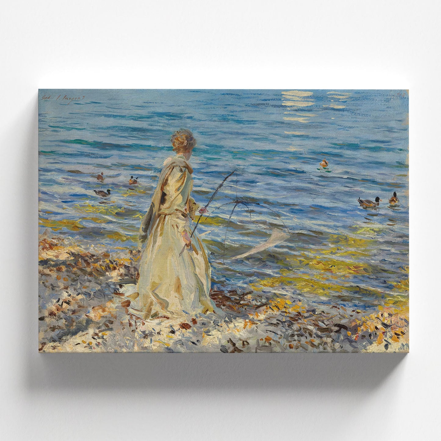 Girl Fishing by John Singer Sargent 1913 | Realism Art Print (D0147)