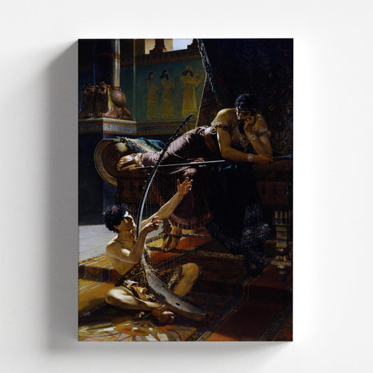 David and Saul by Julius Kronberg 1885 | Academic Art Print (D0255)