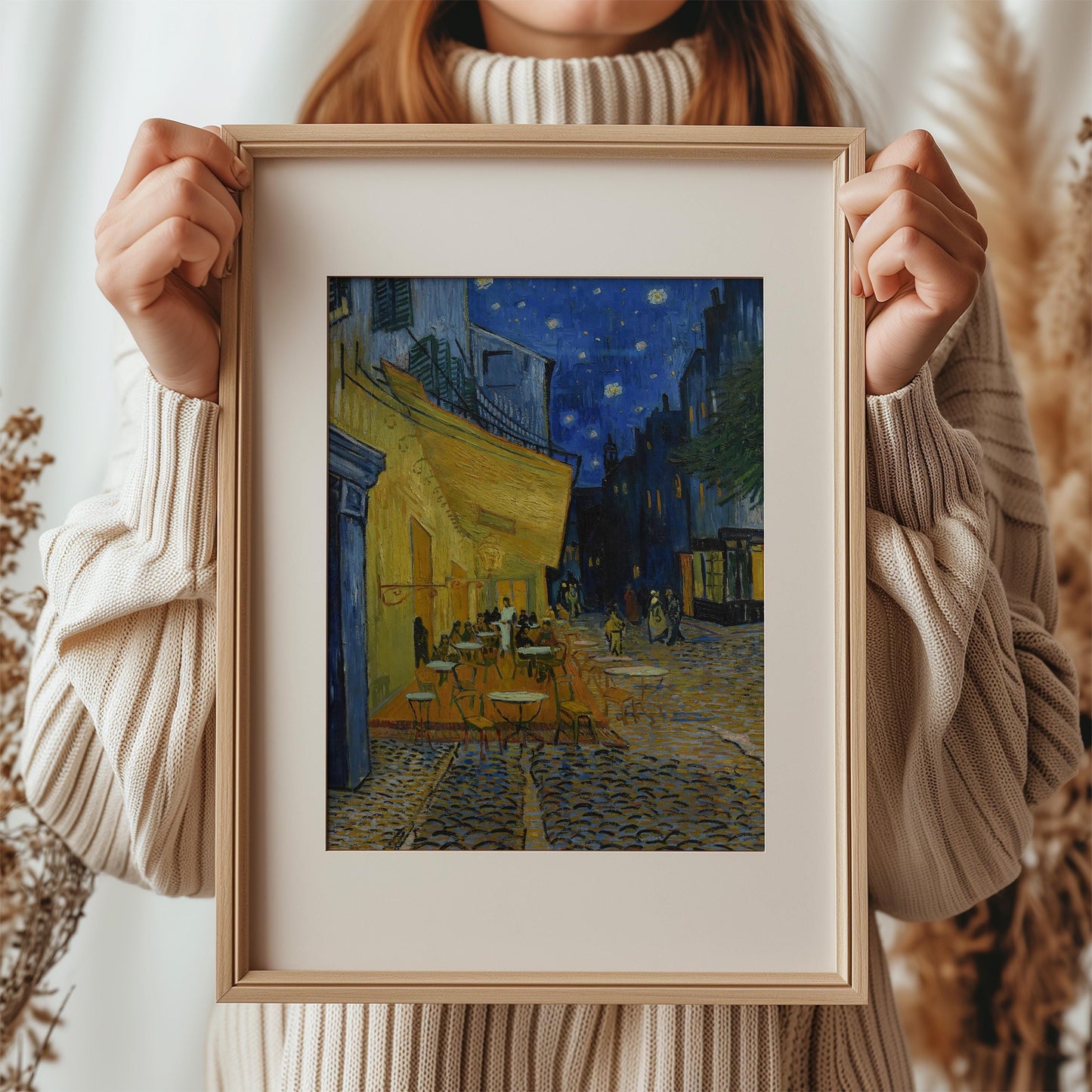 Café Terrace at Night by Vincent van Gogh 1888 | Post-Impressionism Art Print (B4075)