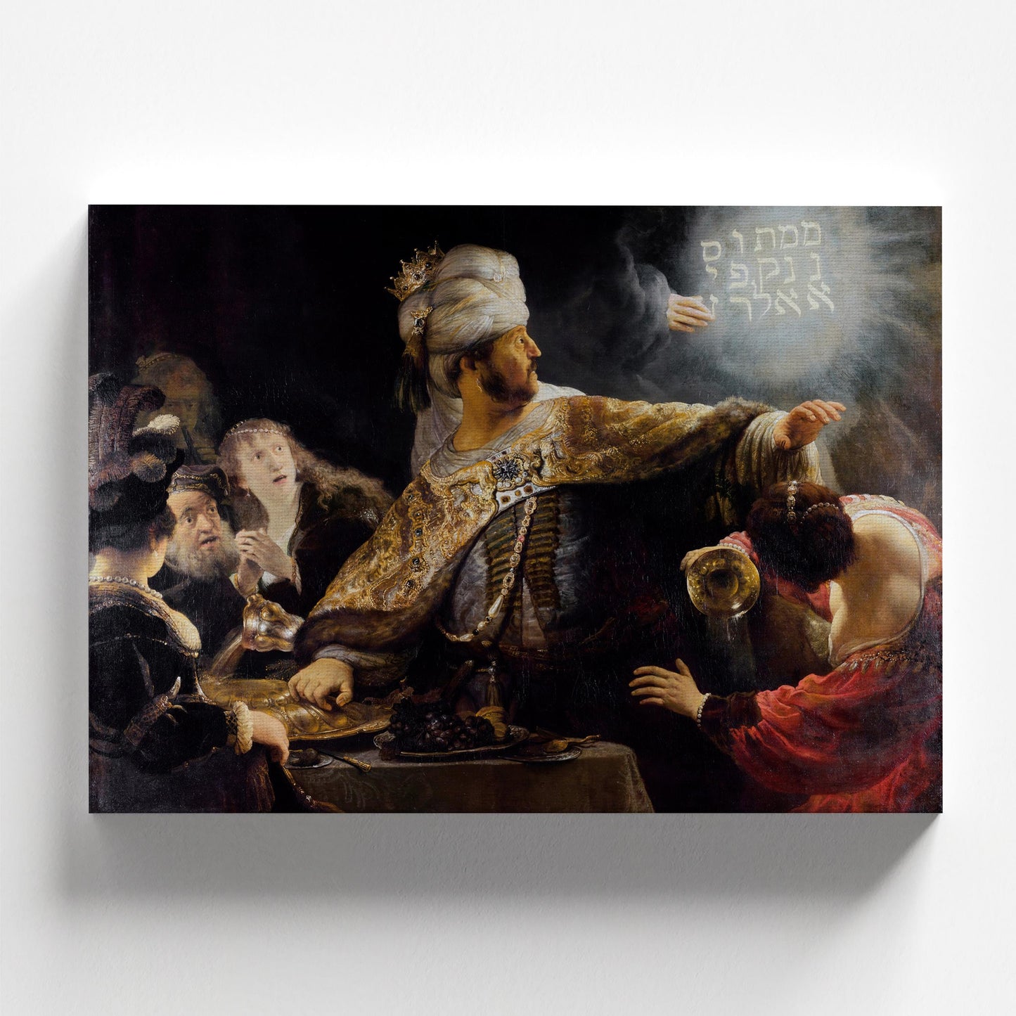 Belshazzar’s Feast by Rembrandt 1636 | Baroque Art Print (B3835)