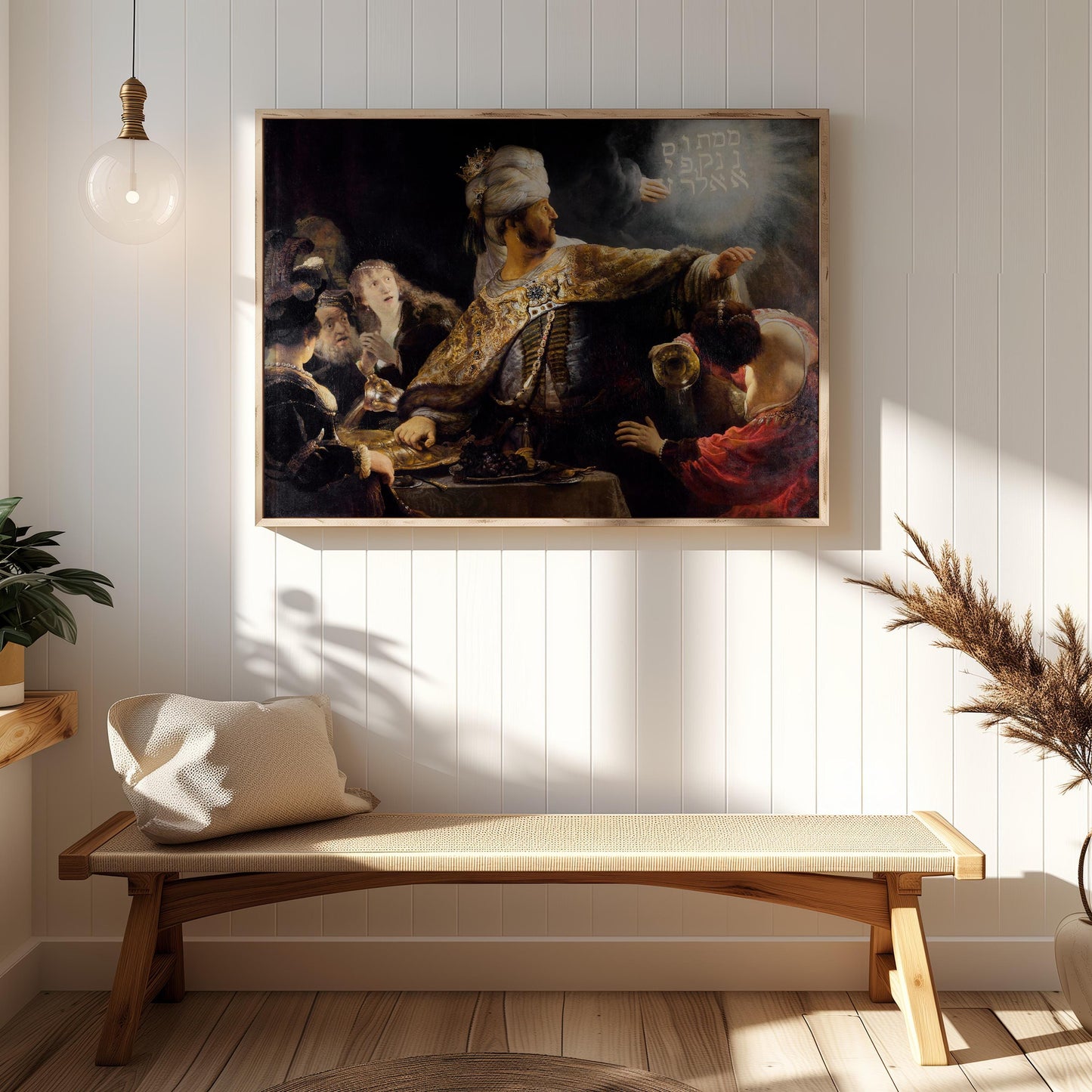 Belshazzar’s Feast by Rembrandt 1636 | Baroque Art Print (B3835)