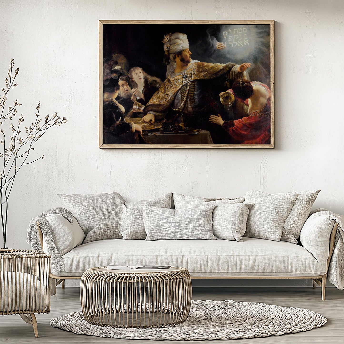 Belshazzar’s Feast by Rembrandt 1636 | Baroque Art Print (B3835)