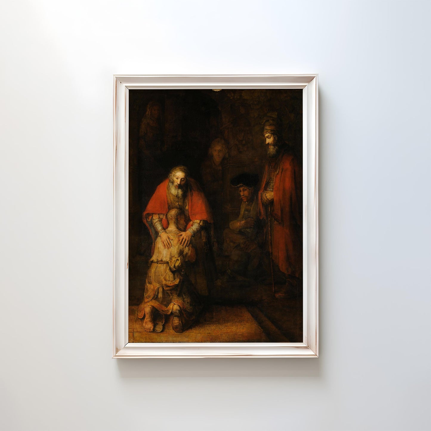 The Return of the Prodigal Son by Rembrandt 1669 | Baroque Art Print (B3836)