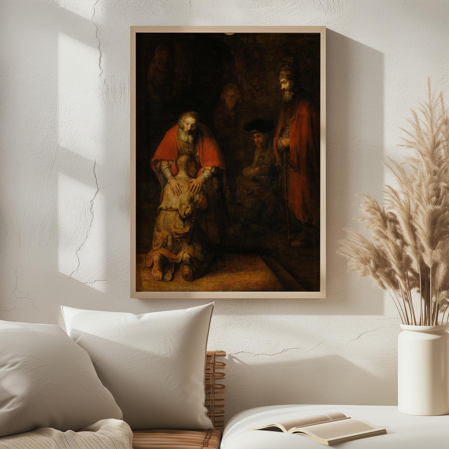 The Return of the Prodigal Son by Rembrandt 1669 | Baroque Art Print (B3836)