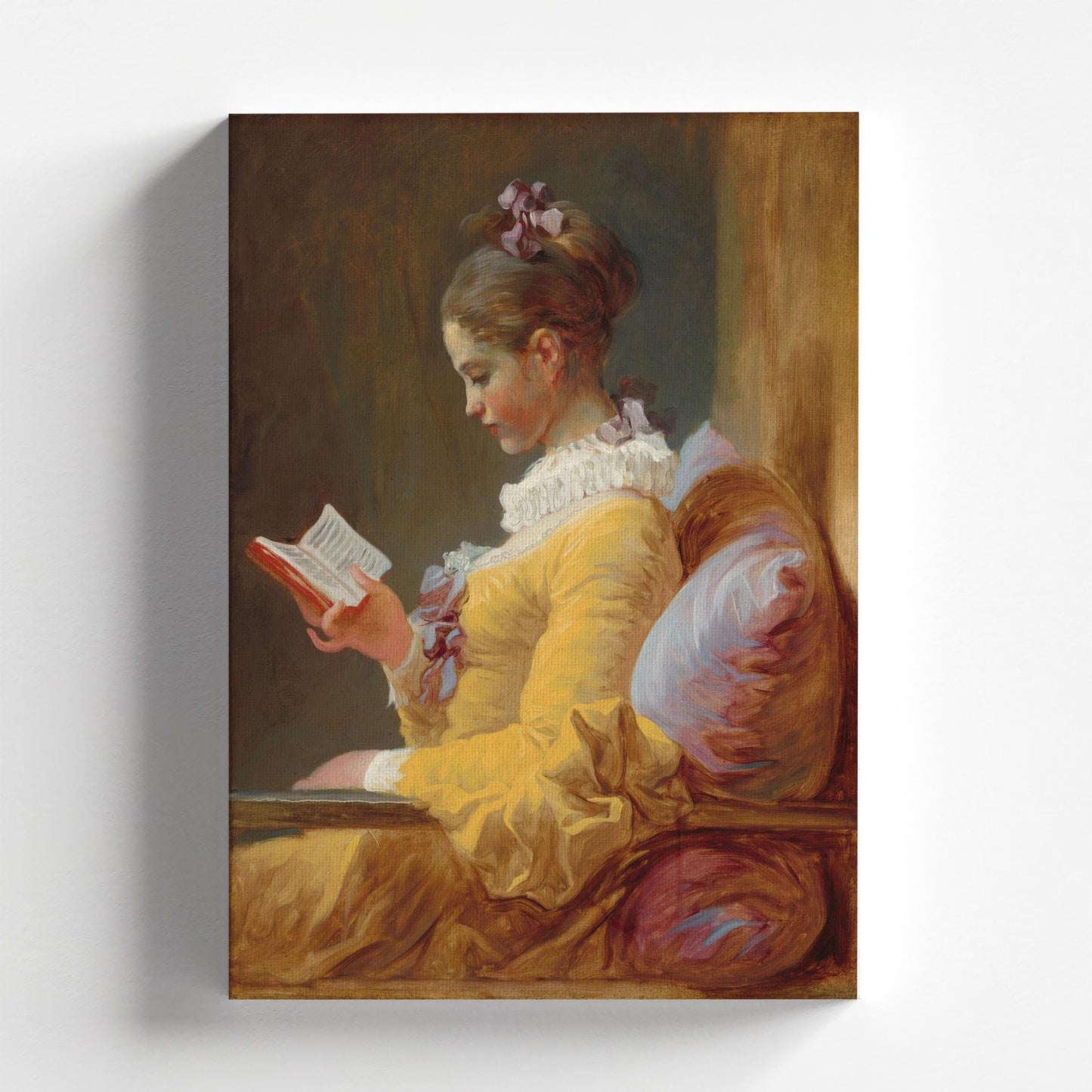 Young Girl Reading by Jean-Honoré Fragonard c.1776 | Rococo Art Print (B3963)