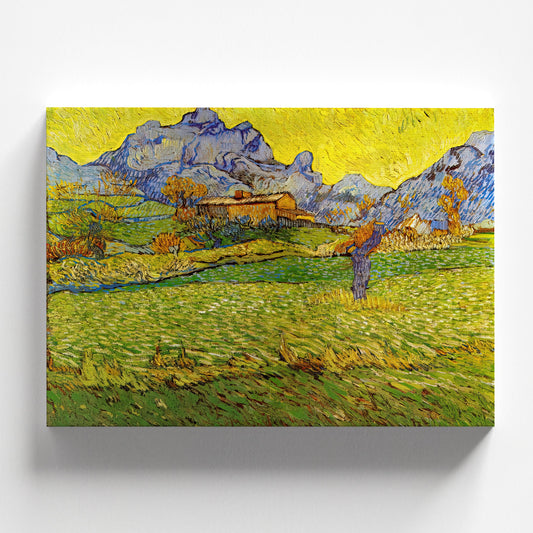 A Meadow in the Mountains Le Mas de Saint-Paul by Vincent van Gogh 1889 | Post-Impressionism Art Print (B4158)