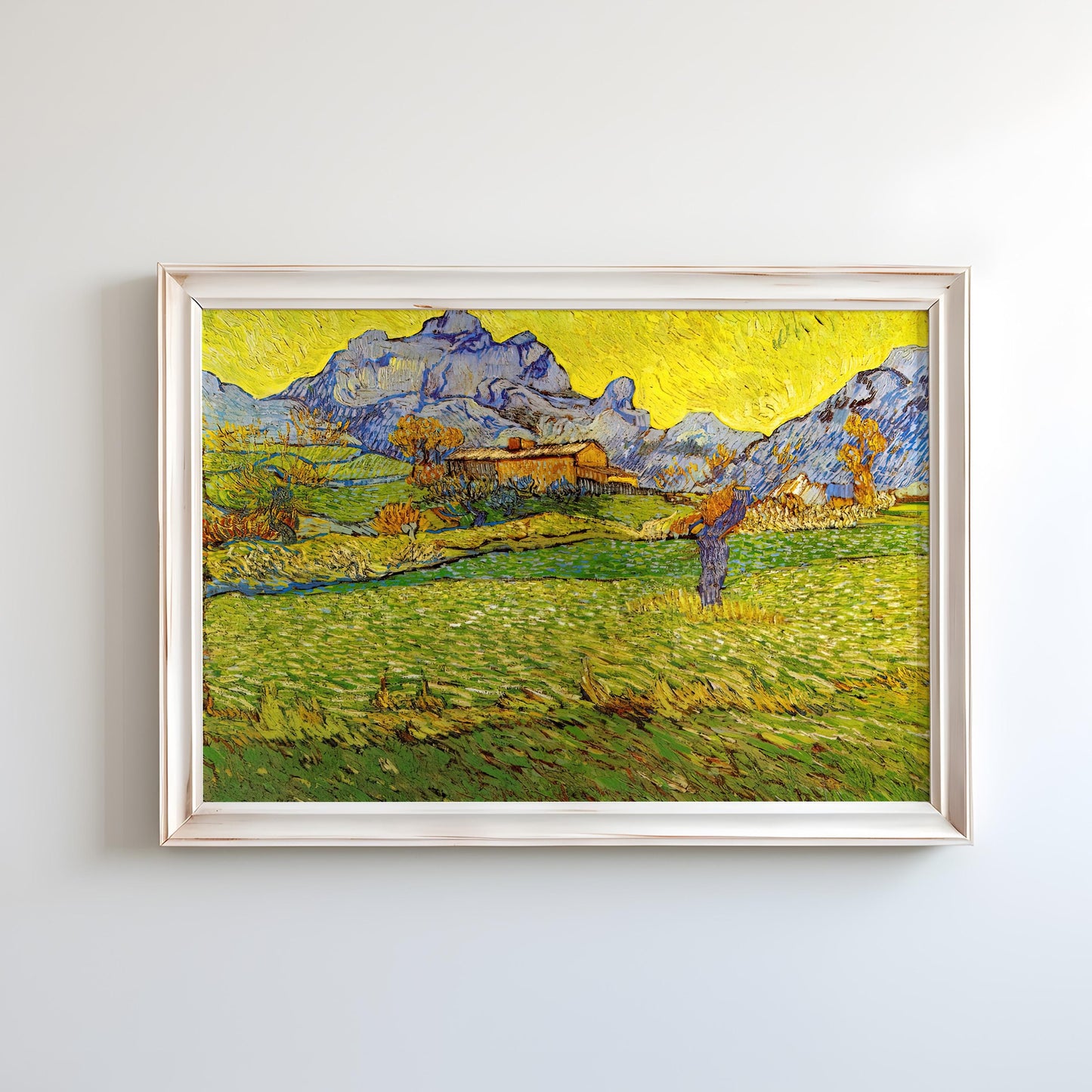 A Meadow in the Mountains Le Mas de Saint-Paul by Vincent van Gogh 1889 | Post-Impressionism Art Print (B4158)