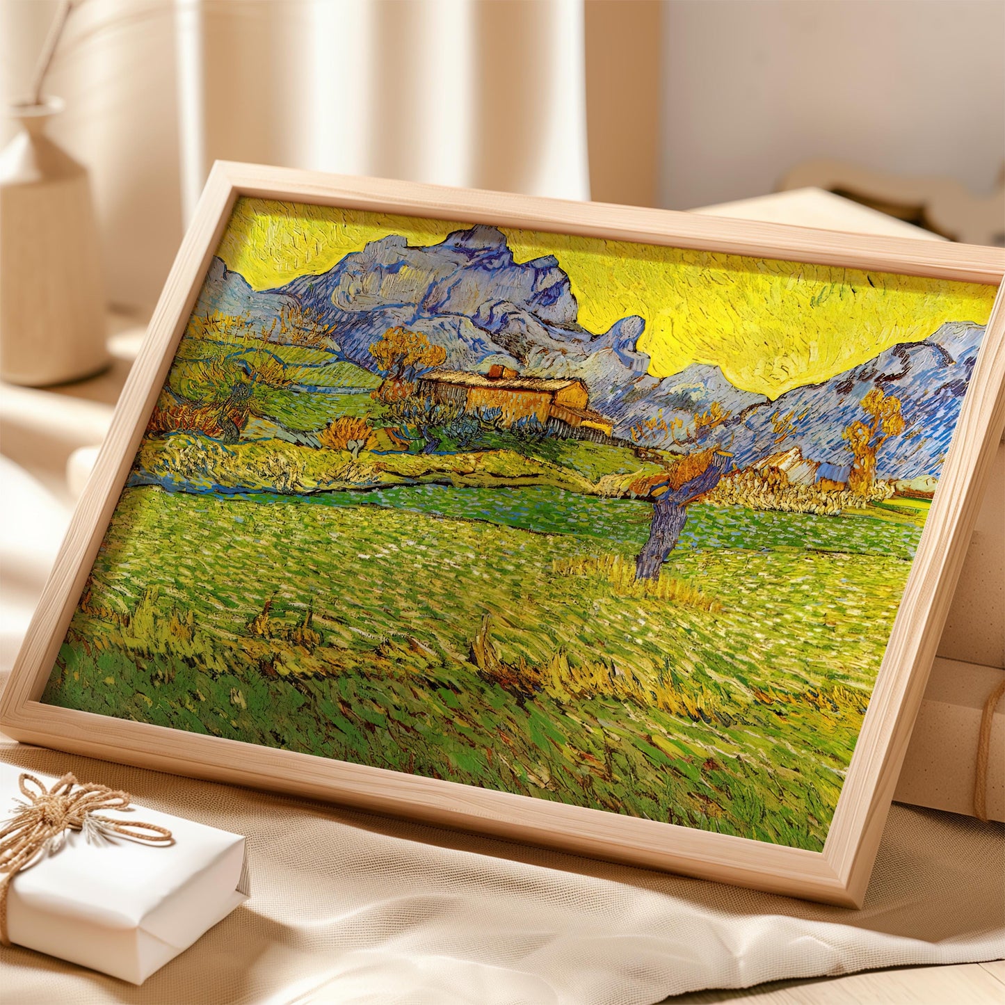 A Meadow in the Mountains Le Mas de Saint-Paul by Vincent van Gogh 1889 | Post-Impressionism Art Print (B4158)