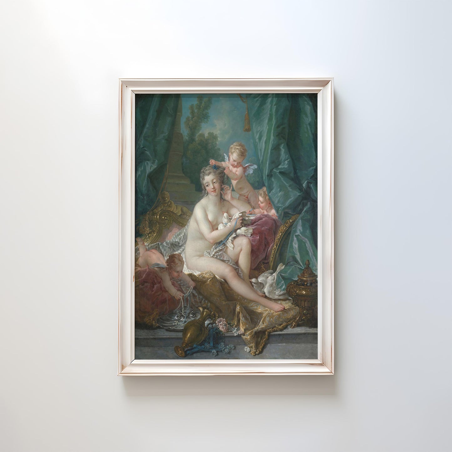 The Toilet of Venus by François Boucher 1751 | Rococo Art Print (B4151)