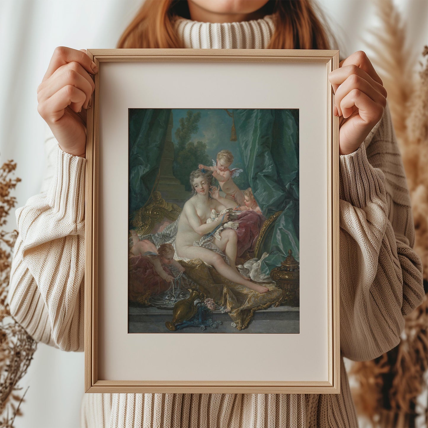 The Toilet of Venus by François Boucher 1751 | Rococo Art Print (B4151)