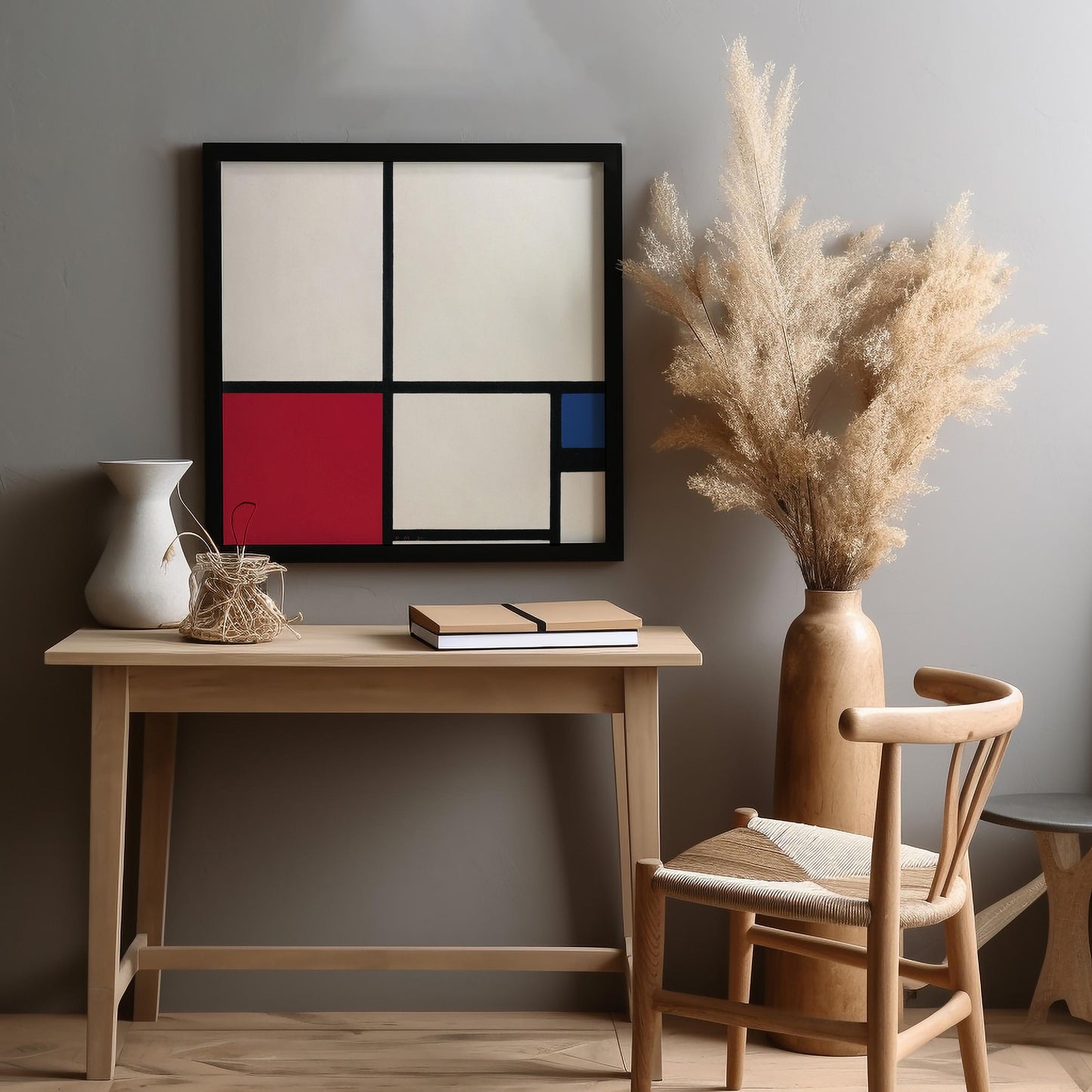 Composition in Colours: Composition No. I with Red and Blue by Piet Mondriaan 1931 | Abstract Art Print (D0439)