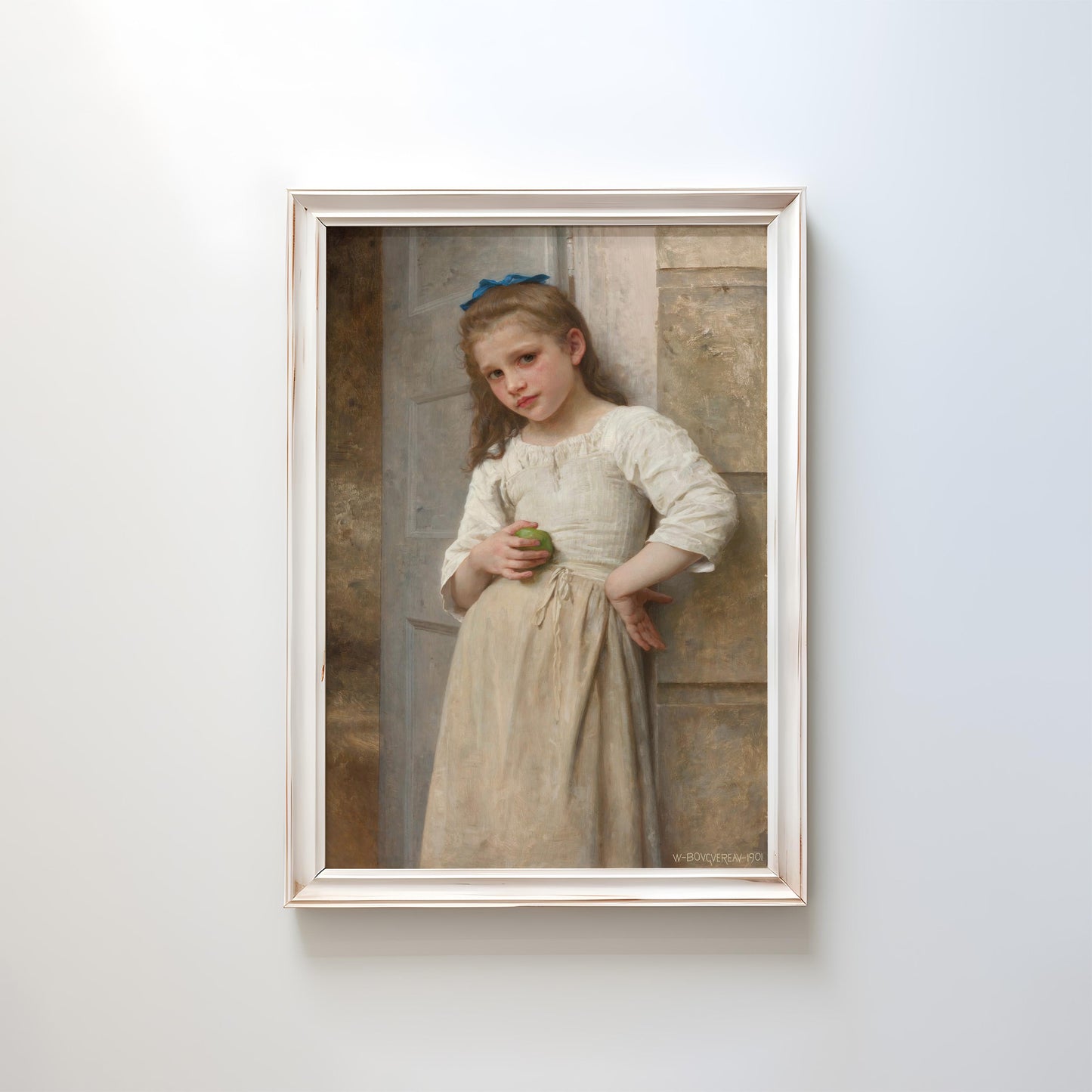 Yvonne on the Doorstep by William-Adolphe Bouguereau 1901 | Academic Art Print (B4108)