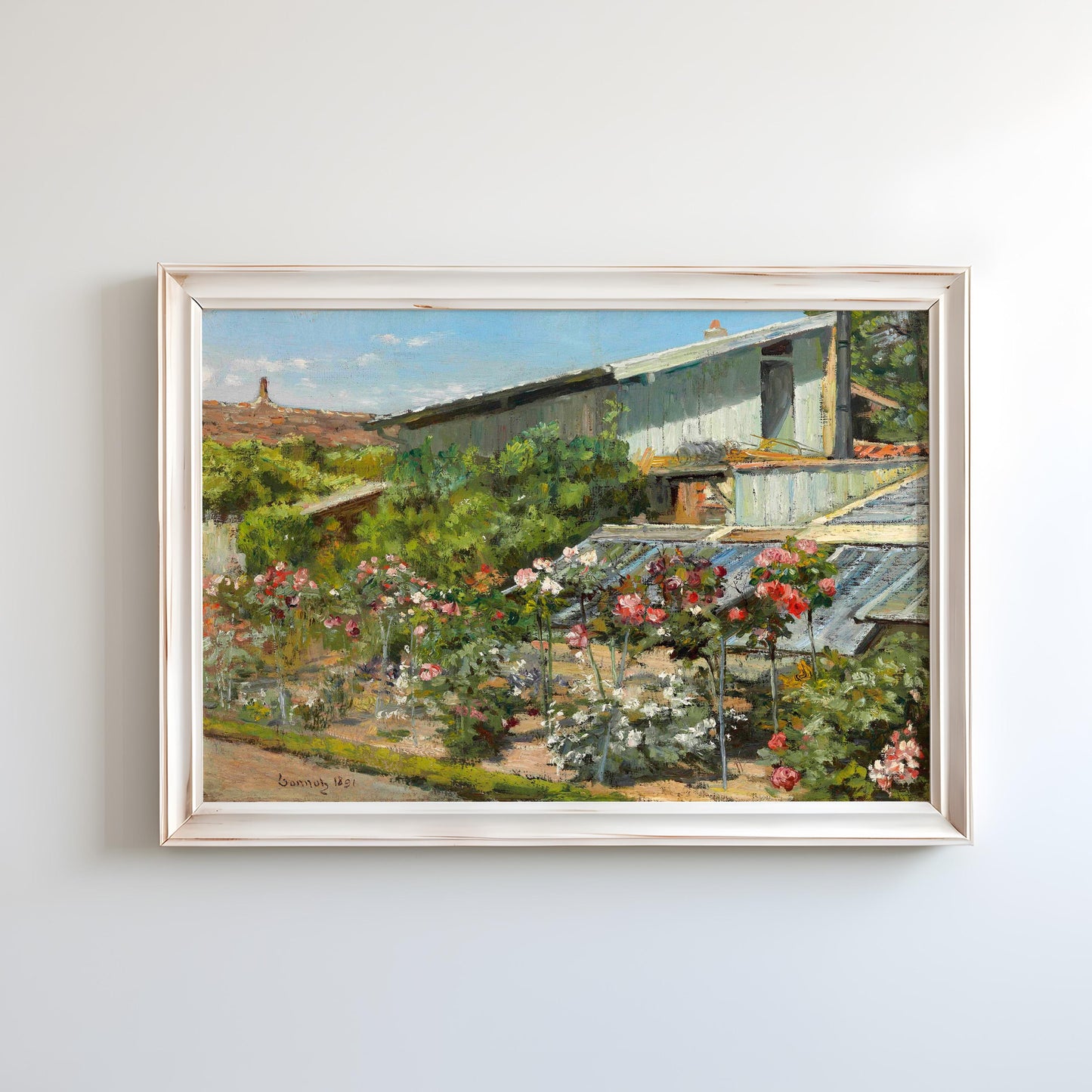 Garden by Robert William Vonnoh 1891 | Impressionism Art Print (D0418)