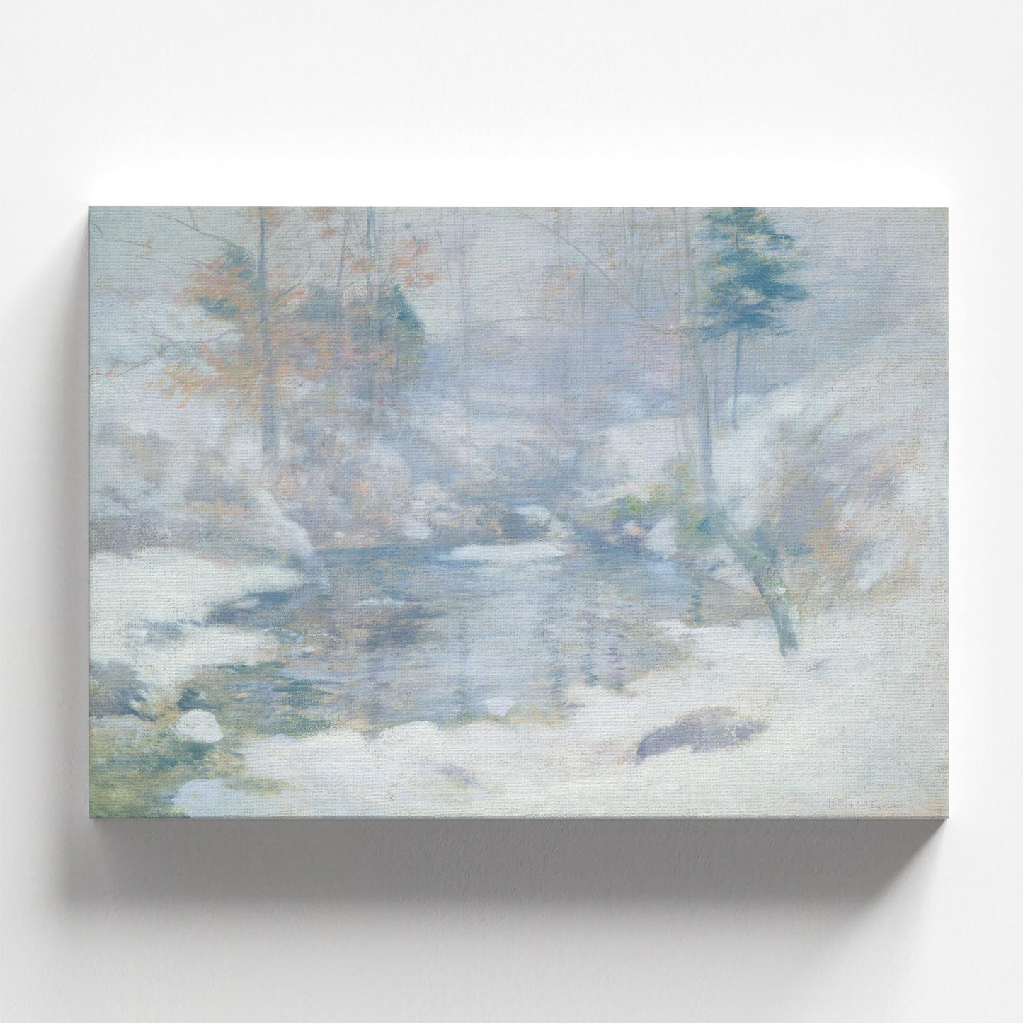 Winter Harmony by John Henry Twachtman c.1890 | Impressionism Art Print (D0414)