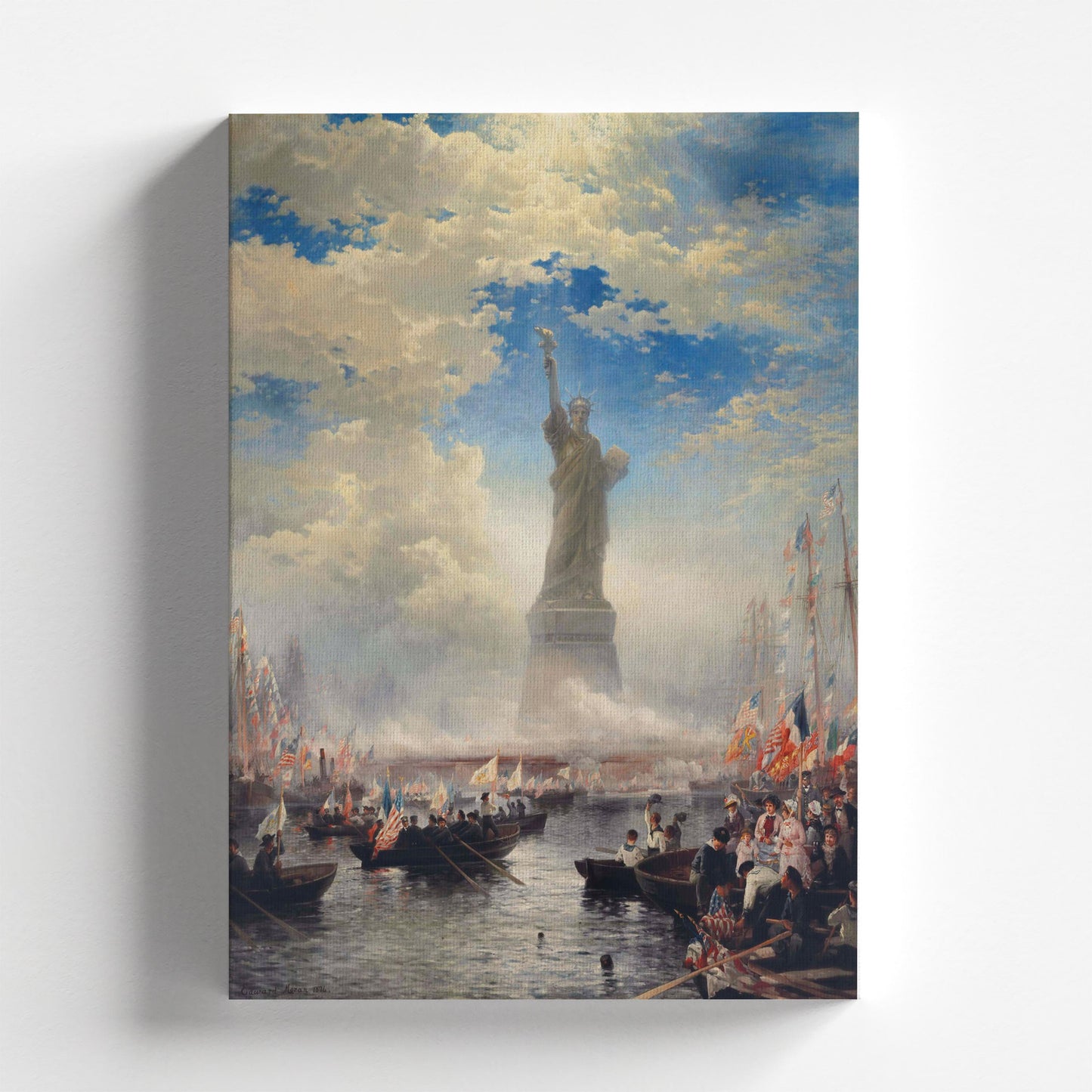 Commerce of Nations Rendering Homage to Liberty by Edward Moran 1876 | Historical Art Print (D0424)