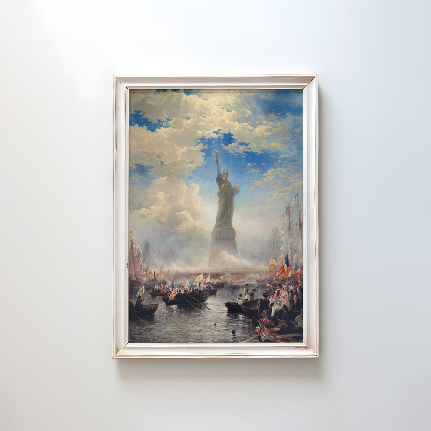 Commerce of Nations Rendering Homage to Liberty by Edward Moran 1876 | Historical Art Print (D0424)