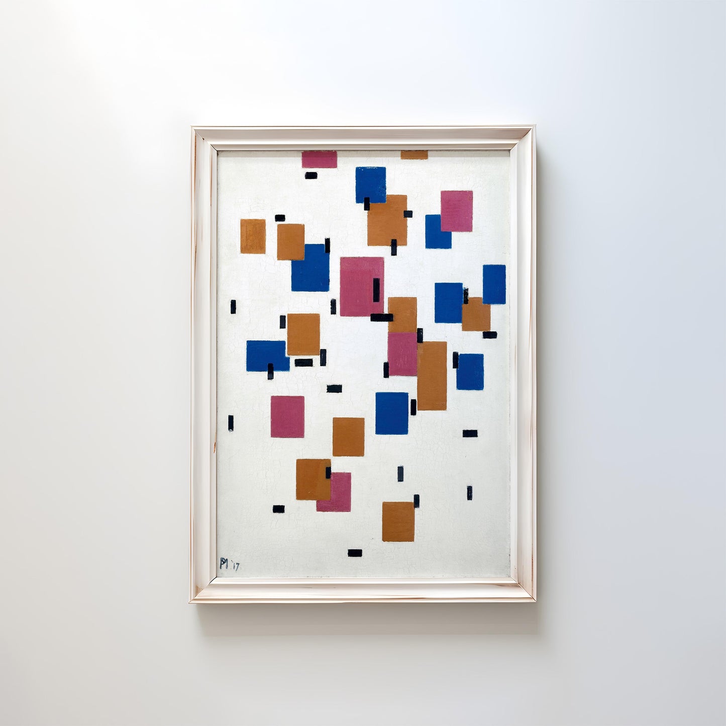 Composition in Colour A by Piet Mondriaan 1917 | Abstract Art Print (D0436)