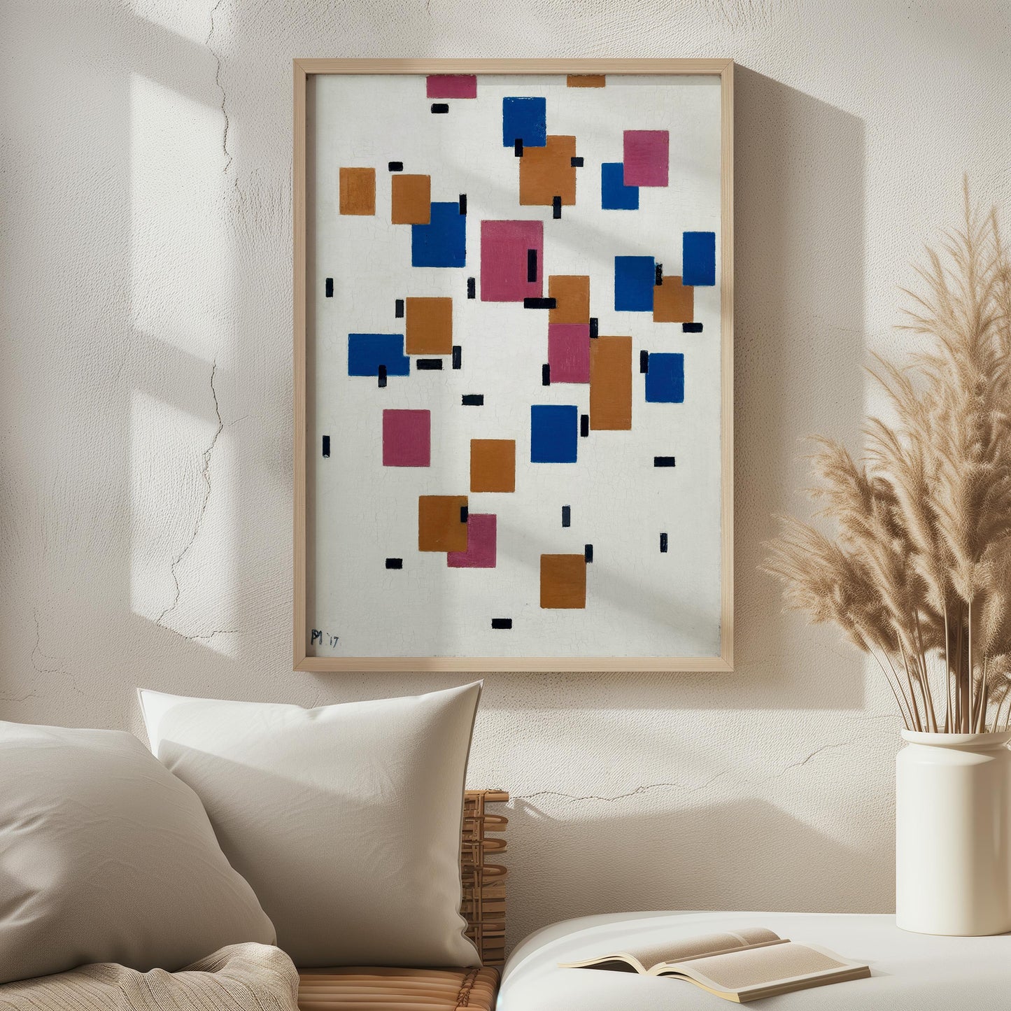 Composition in Colour A by Piet Mondriaan 1917 | Abstract Art Print (D0436)