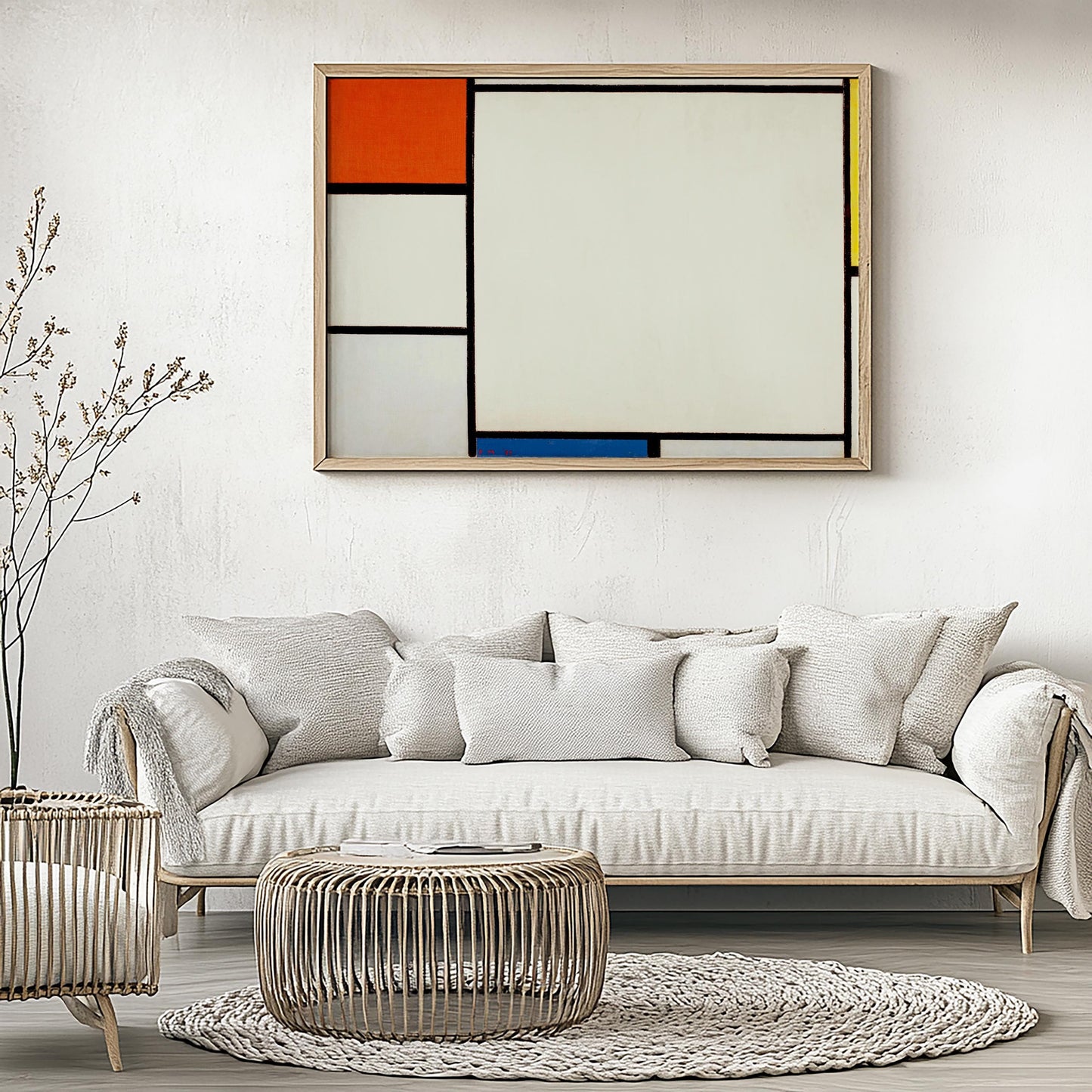 Composition with Red, Yellow and Blue by Piet Mondriaan 1927 | Abstract Art Print (D0568)