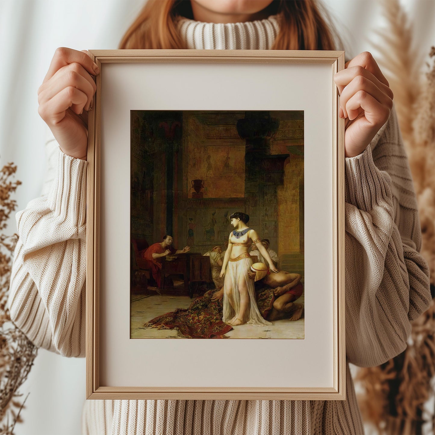 Cleopatra and Caesar by Jean-Léon Gérôme 1866 | Academic Art Print (B4808)