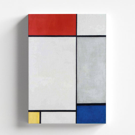 Composition en Rouge, Jaune et Bleu (Composition in Red, Yellow and Blue) by Piet Mondriaan 1927 | Abstract Art Print (D0441)