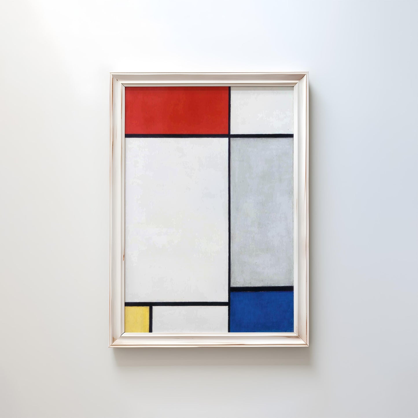 Composition en Rouge, Jaune et Bleu (Composition in Red, Yellow and Blue) by Piet Mondriaan 1927 | Abstract Art Print (D0441)