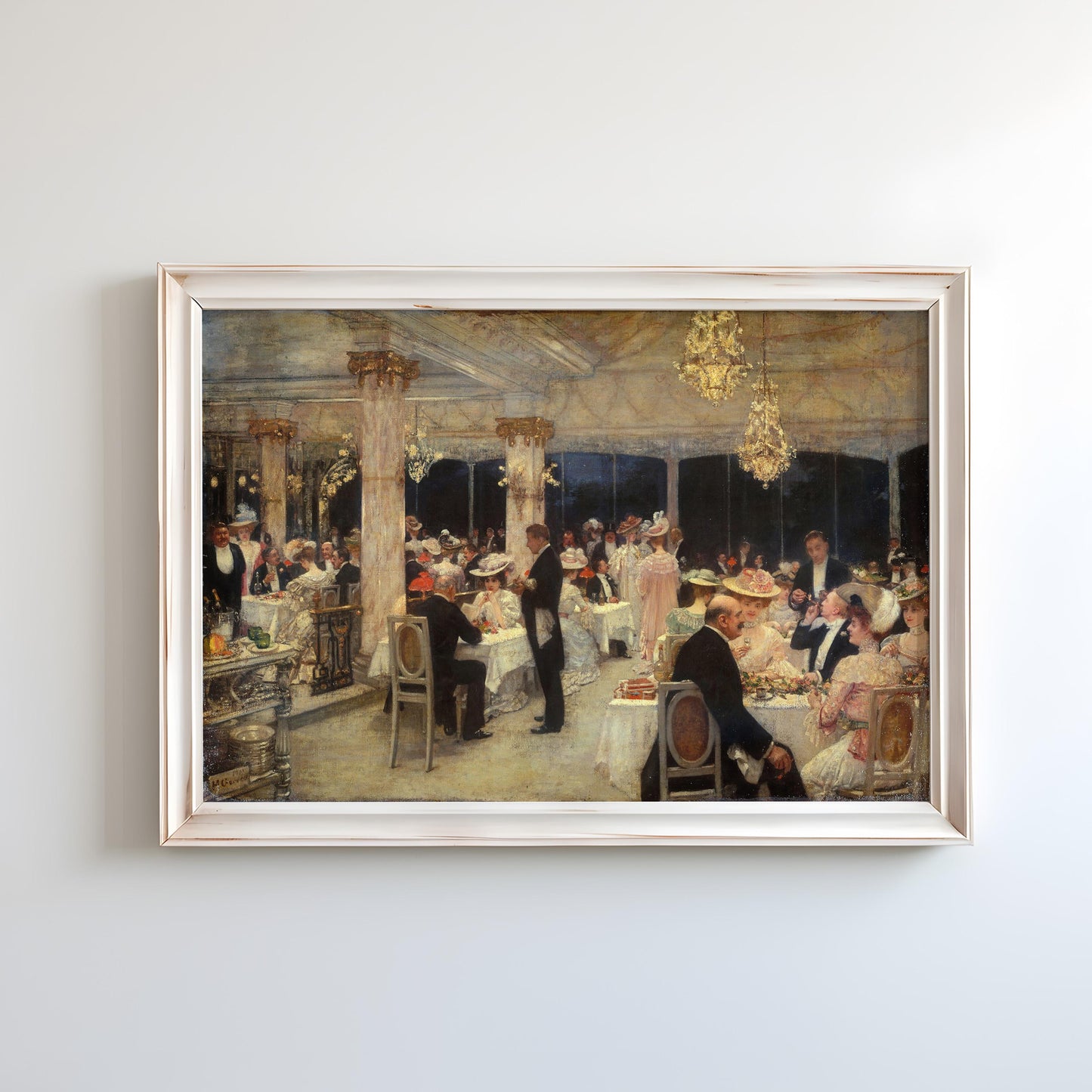 A Grand Prix Evening at the Armenonville Pavilion by Henri Gervex 1905 | Academic Art Print (D0348)