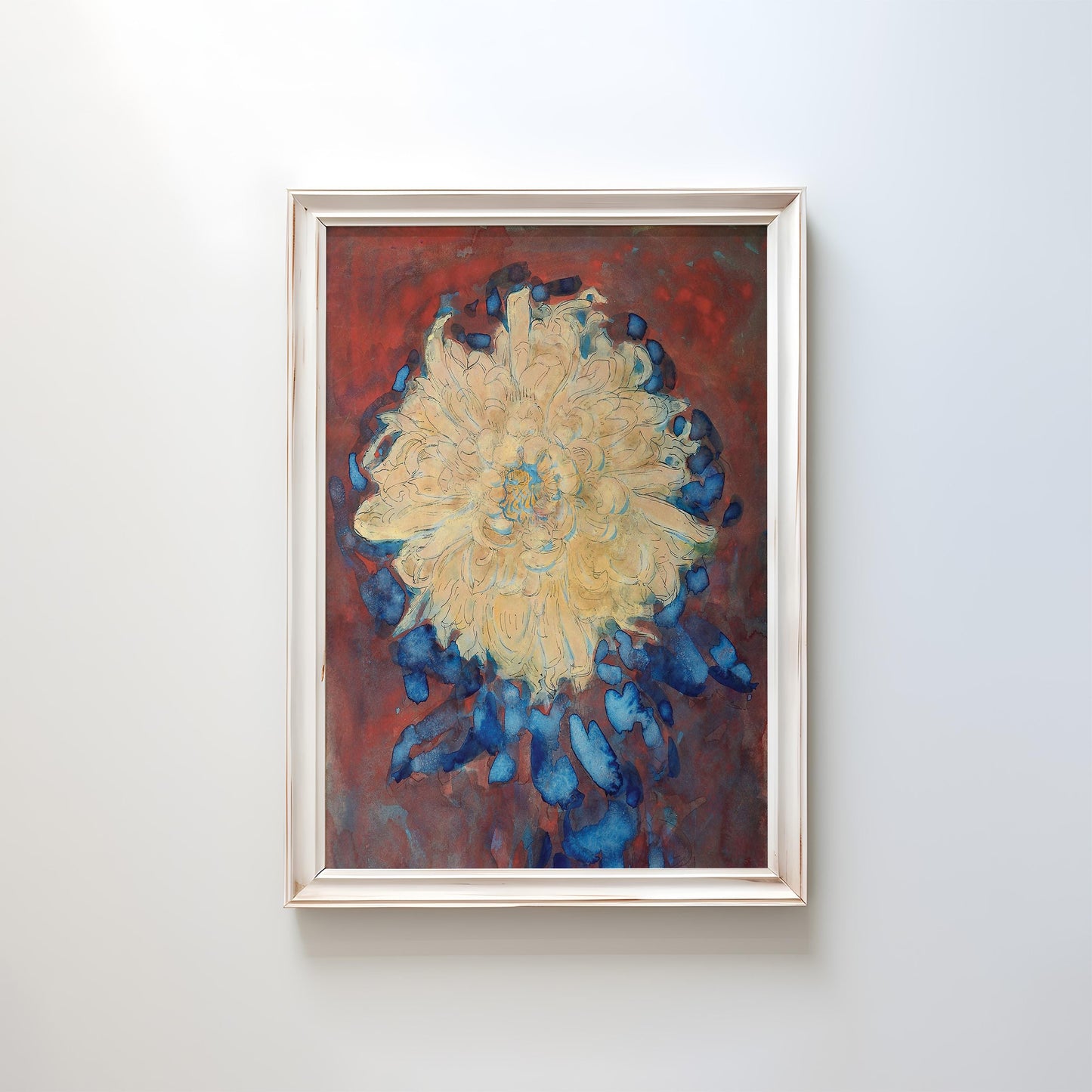 Chrysanthemum by Piet Mondriaan c.1908-09 | Floral Art Print (D0571)