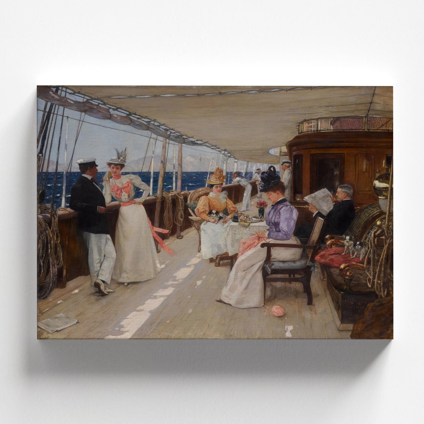 Yachting in the Archipelago by Henri Gervex 1898 | Academic Art Print (D0352)