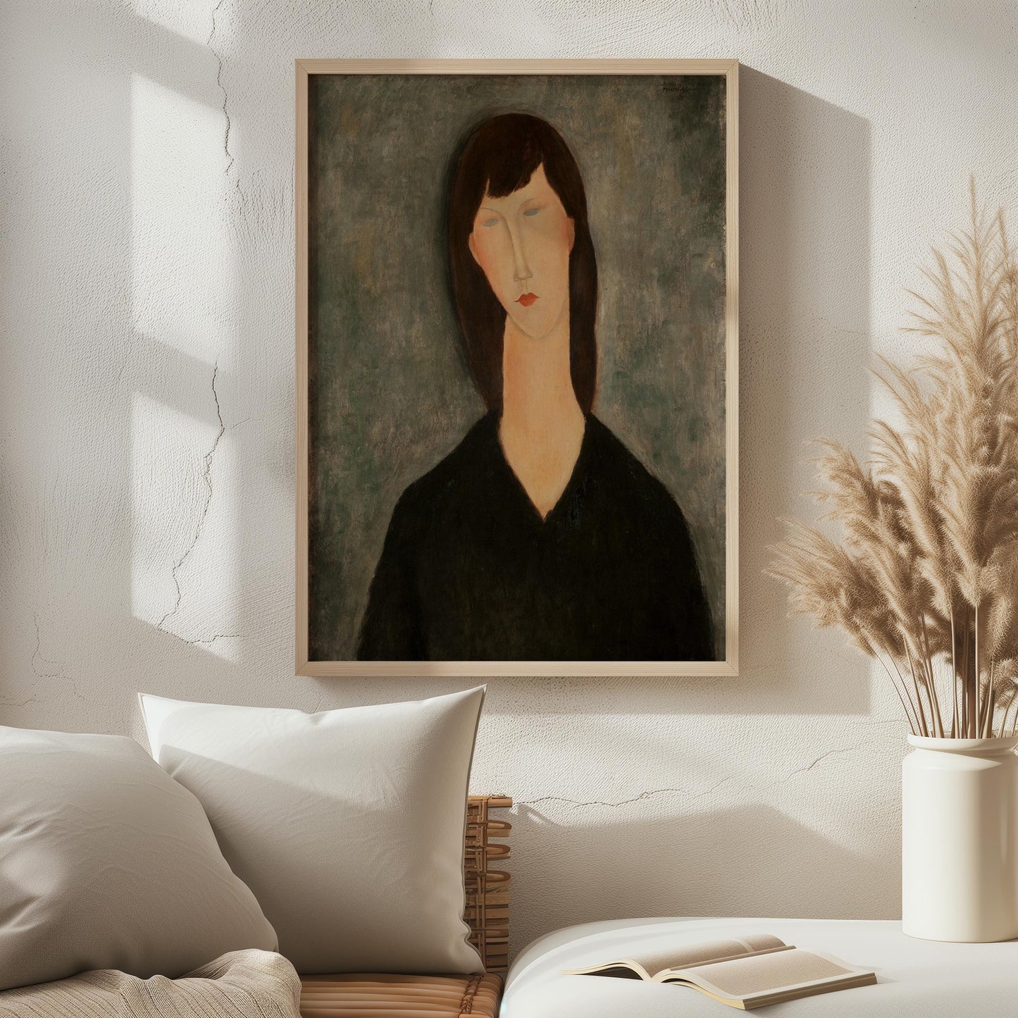 Buste de femme (Busto de mujer) by Amedeo Modigliani 1917-20 | Modern Art Print (D0585)