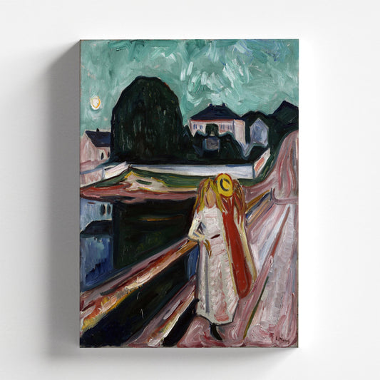 Girls on the Pier by Edvard Munch c.1904 | Expressionist Art Print (D0601)