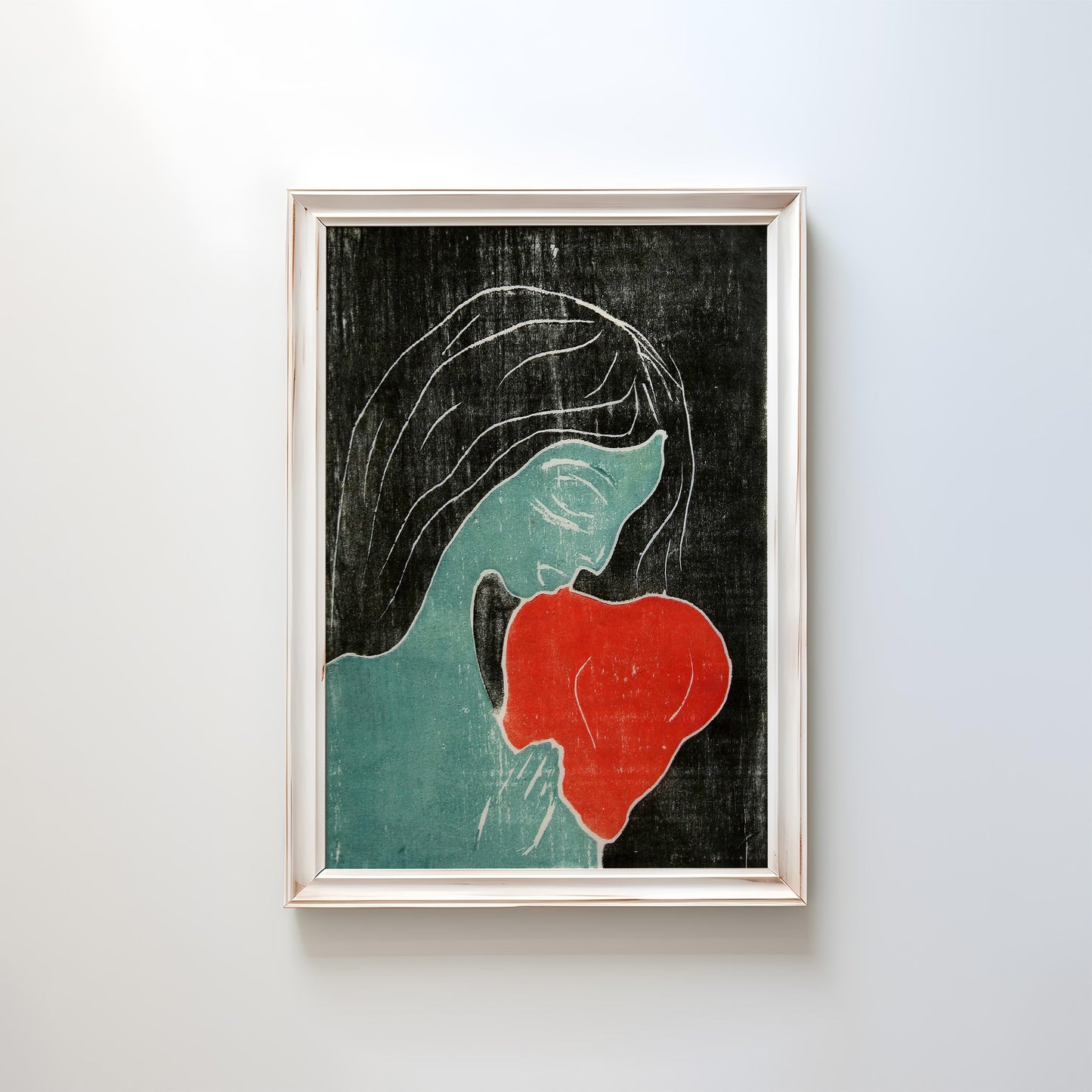 Two Hearts by Edvard Munch 1899 | Expressionist Art Print (D0607)