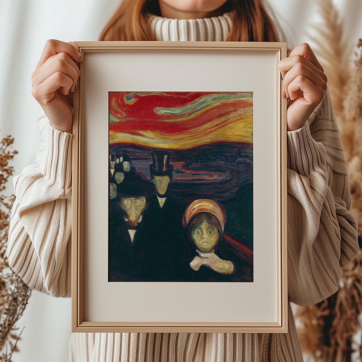 Anxiety by Edvard Munch 1894 | Expressionist Art Print (D0603)