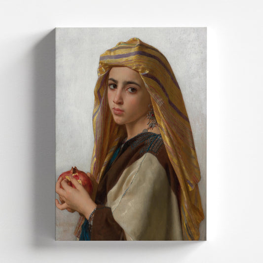 Girl with a Pomegranate (Fille à la grenade) by William Bouguereau 1875 | Academic Art Print (B4052)