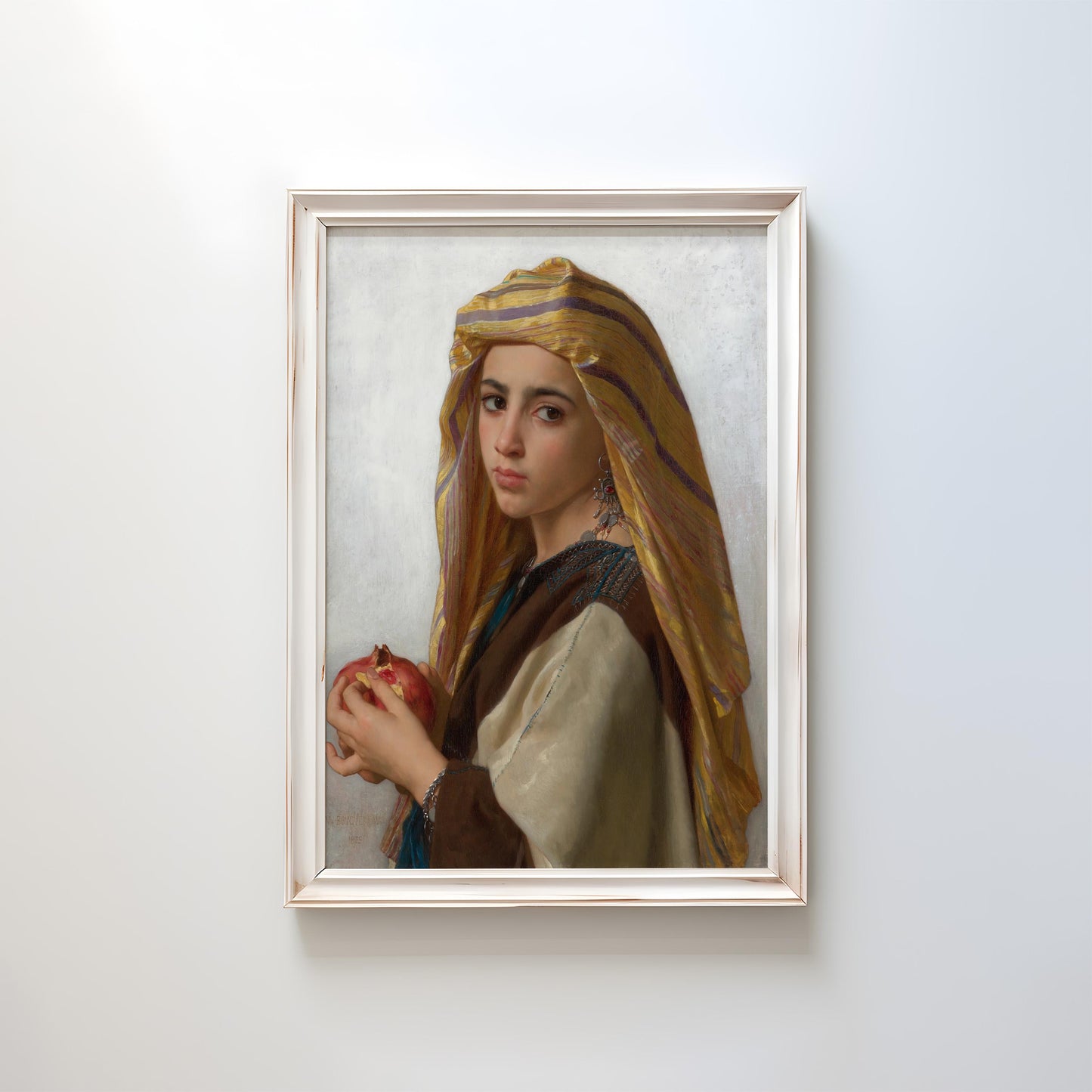 Girl with a Pomegranate (Fille à la grenade) by William Bouguereau 1875 | Academic Art Print (B4052)